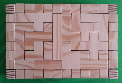 False Bay Hand Made Wooden Jigsaw Puzzle 56 Lamb Mauve